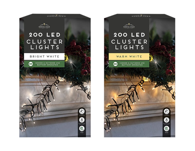 Wholesale 200 LED Cluster Lights  | wholesale christmas lights suppliers