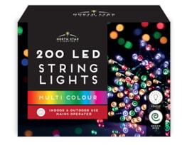 Wholesale 200 Led Mains Operated Christmas Lights - Multicoloured