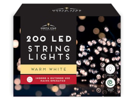 Wholesale 200 Led Mains Operated Christmas Lights - Warm White