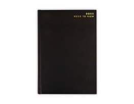 Wholesale 2025 Black A5 Week To View Diary