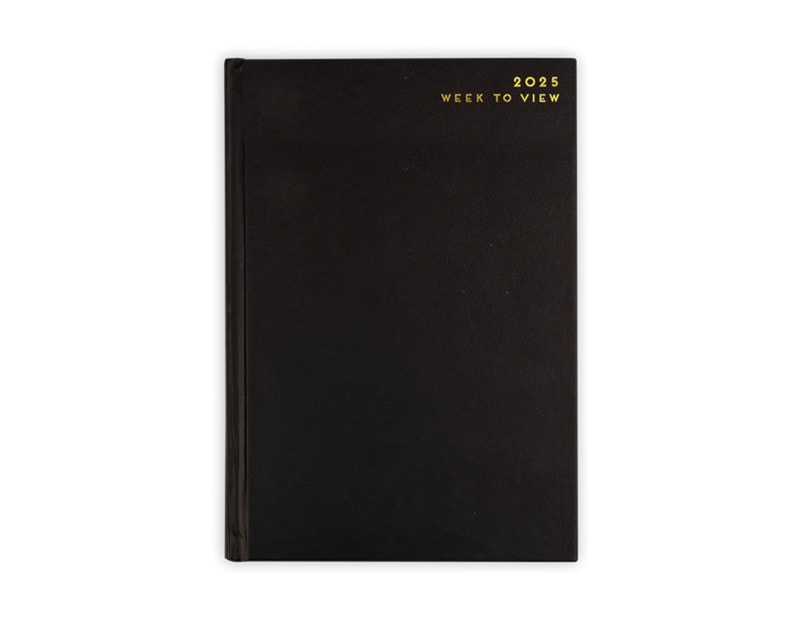 Wholesale 2025 Black A5 Week To View Diary