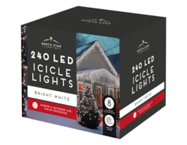 Wholesale 240 Led Mains Operated Icicles Lights - Bright White