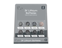 Wholesale 3V Lithium Batteries 8pk CDU