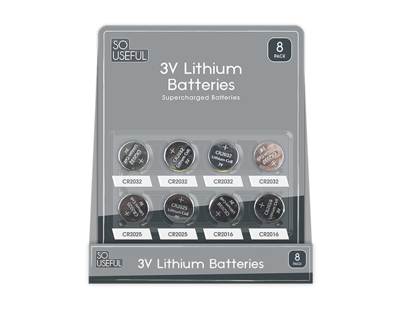 Wholesale 3V Lithium Batteries 8pk CDU