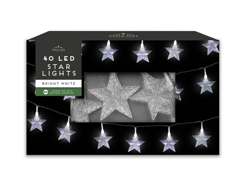 Wholesale 40 LED Ultra Bright star Lights | Gem imports Ltd.