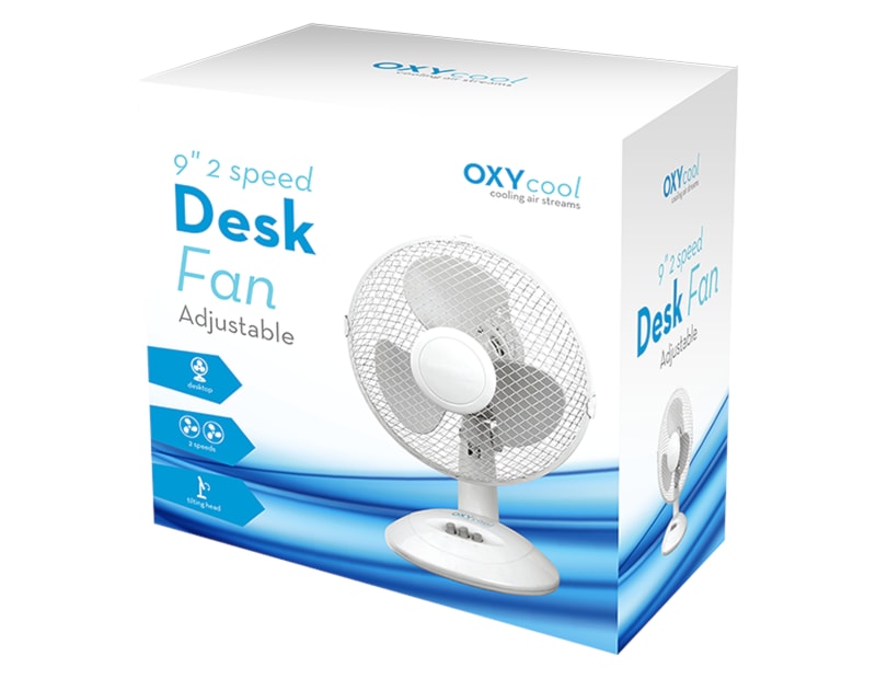 Wholesale 9" 2-Speed Desk Fan