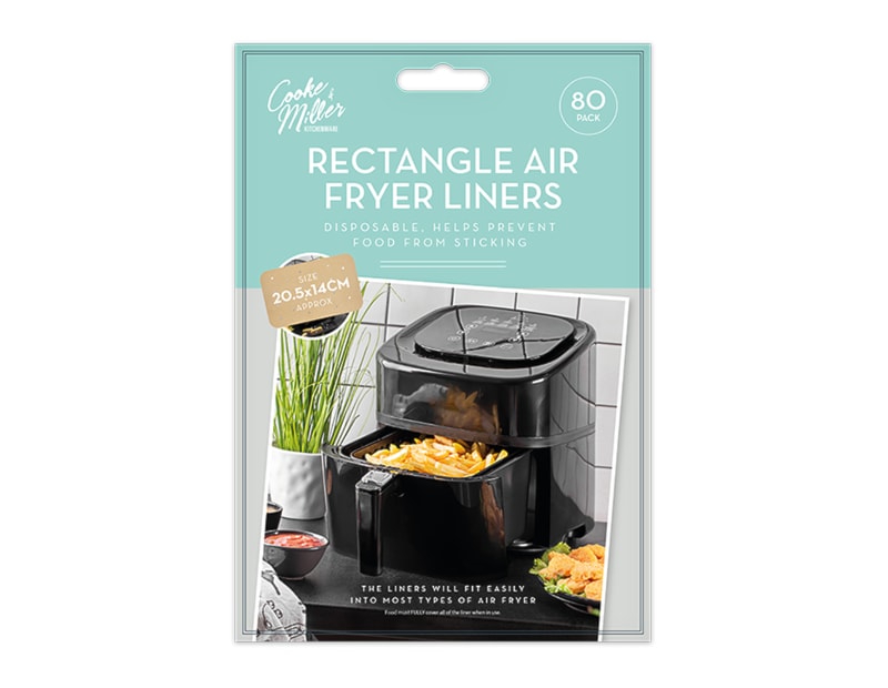 Wholesale Rectangle Air Fryer Sheets 80pk