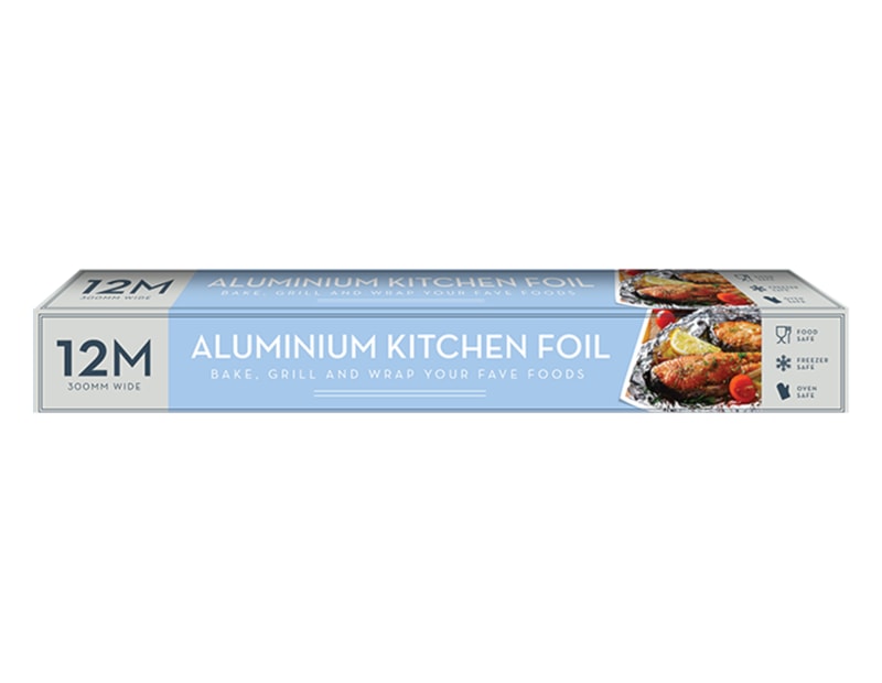 Wholesale Aluminium Kitchen Foil 12m x 300mm.