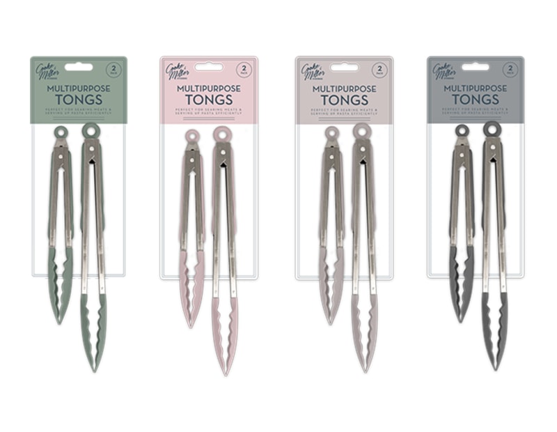 Wholesale Natural Multipurpose Tongs 2pk