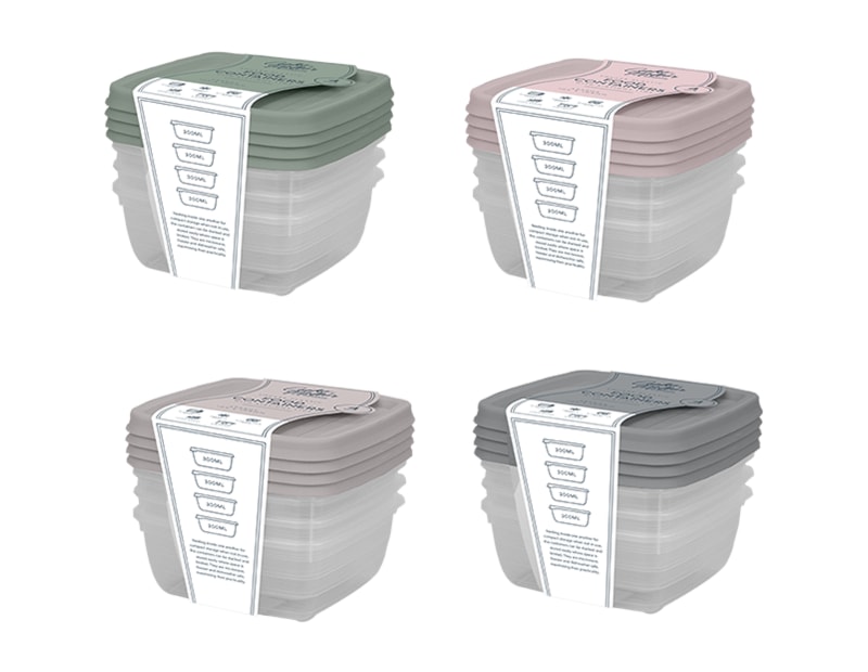 Wholesale Natural Plastic Container 4pk