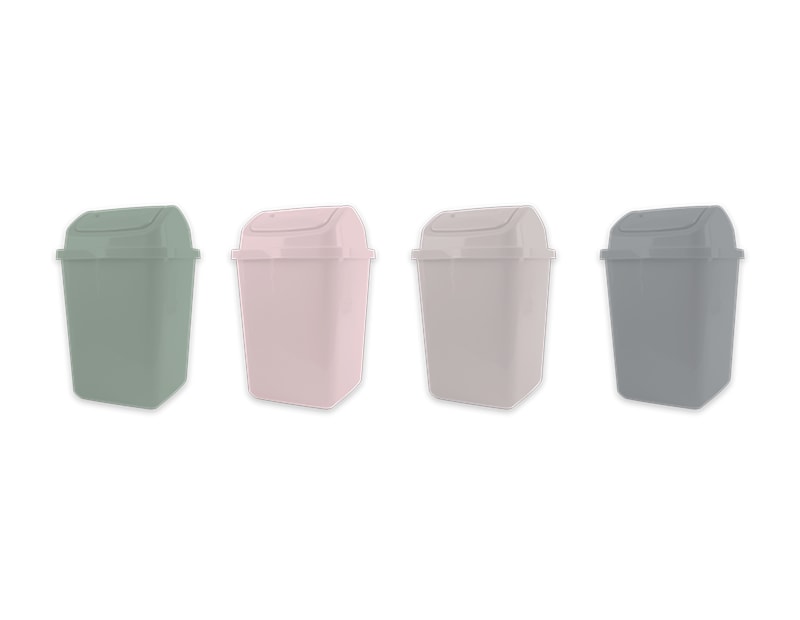 Wholesale Natural Plastic Swing Top Bin