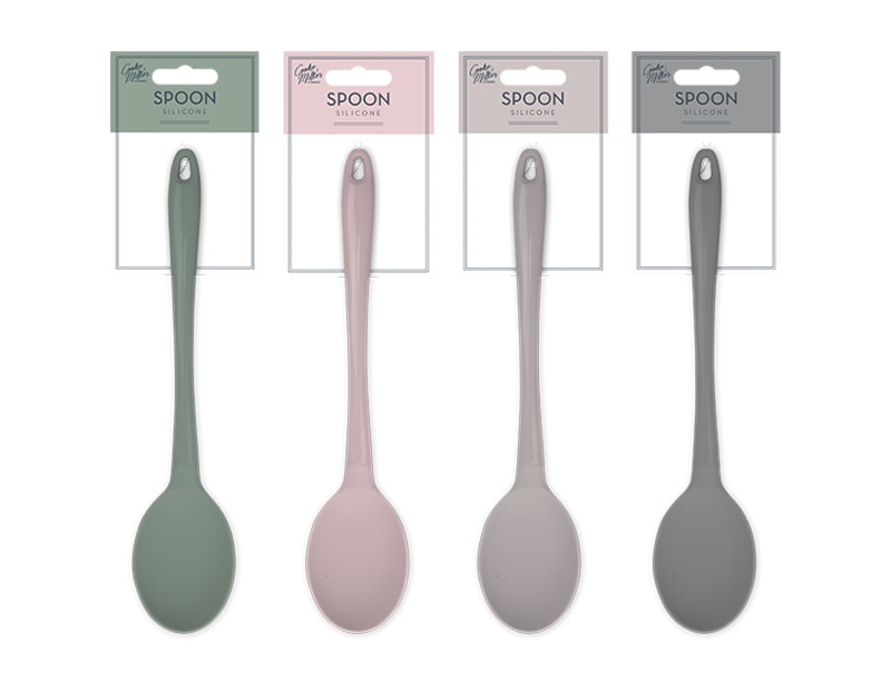 Wholesale Natural Silicone Solid Spoon