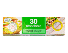 Wholesale Food bags Resealable 30pk