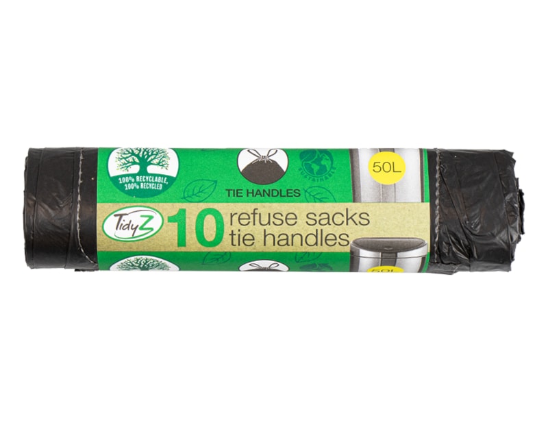 Wholesale Refuse Sacks Tie Handles 50L 10pk