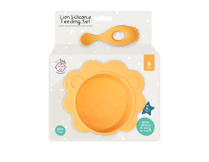 Wholesale Lion Silicone Feeding Set