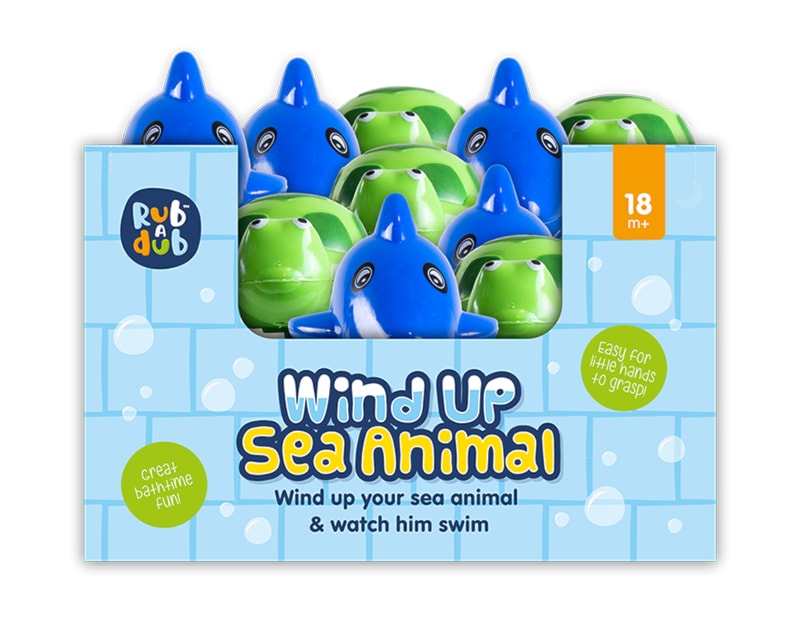 Wholesale Sea Animal Wind Up Bath Toy PDQ