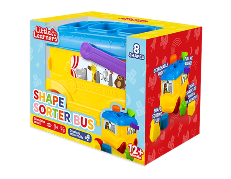 Wholesale Little Learners Shape Sorter Bus