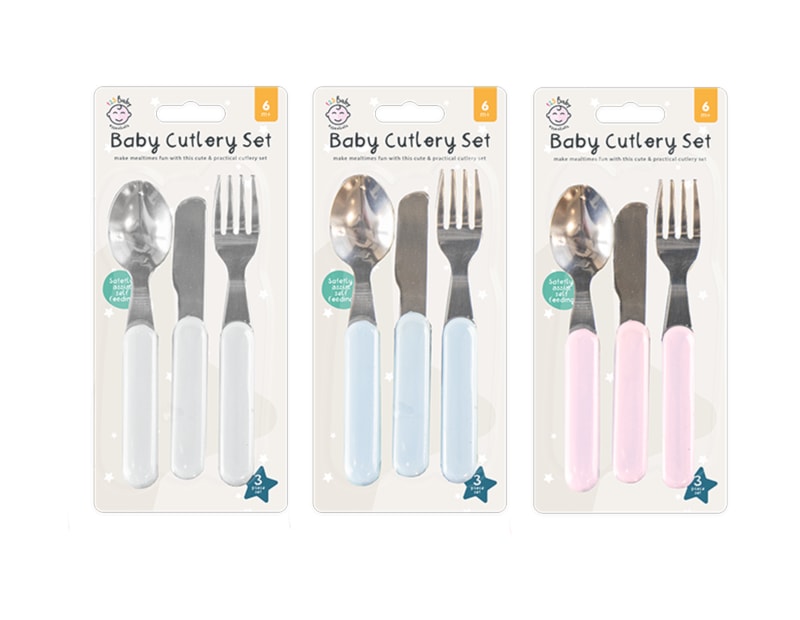 Wholesale Baby C0utlery Set 3pk