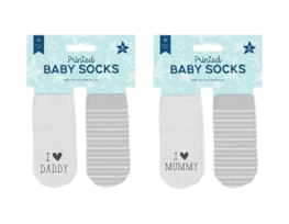 Wholesale Baby Printed Socks 2pk