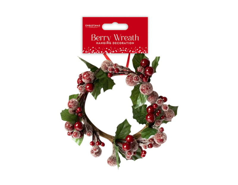 Wholesale Christmas Berry Wreath Decoration | Bulk Buy Christmas Decorations