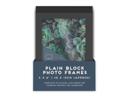 Wholesale Black Block Photo Frame 4 X 6" 1pk PDQ