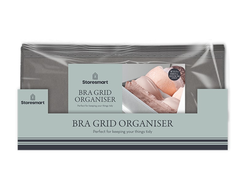 Wholesale Bra Grid Organiser 10.5X33.5X33.5CM CDU