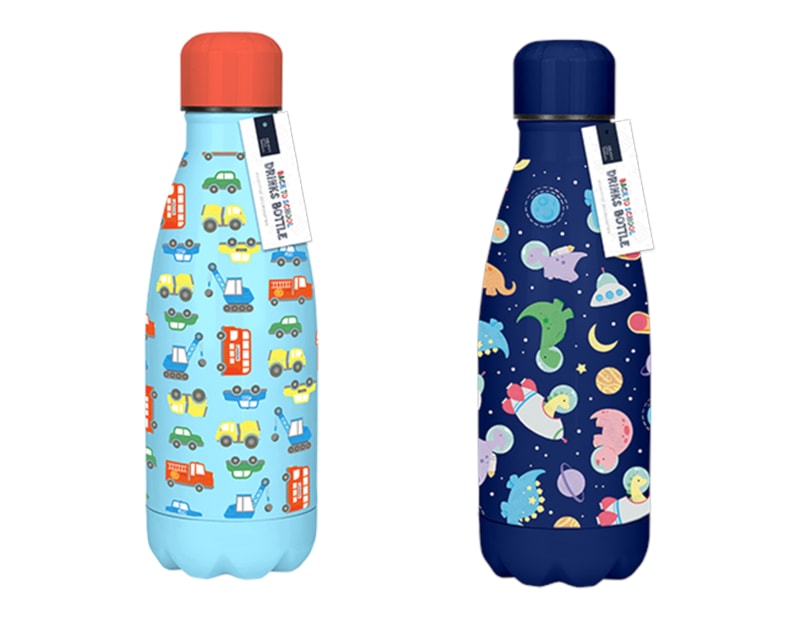 Wholesale Boys Printed Metal Water Bottle 350ml