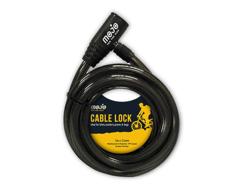 Wholesale Cable Bike Lock 2m x 12mm