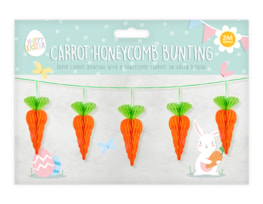 Wholesale Carrot Honeycomb Bunting 2M