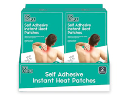 Wholesale Self Adhesive Instant Heat Pads 2pk CDU