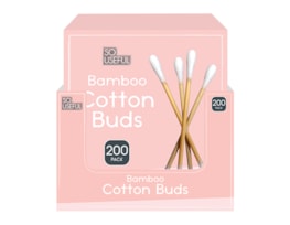 Wholesale Bamboo Cotton Buds 200pk CDU