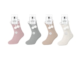 Wholesale Chenille Cable Lounge Socks with Grippers