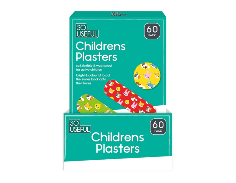 Wholesale Children's Plasters 60pk CDU