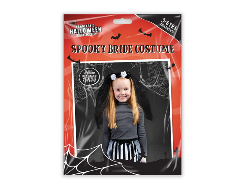 Wholesale Children's Spooky Bride Costume 3-6yrs