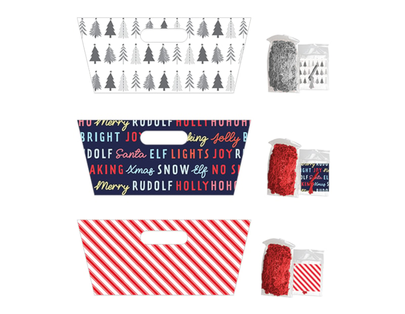 Wholesale Christmas Cardboard Hamper set | christmas baskets wholesale