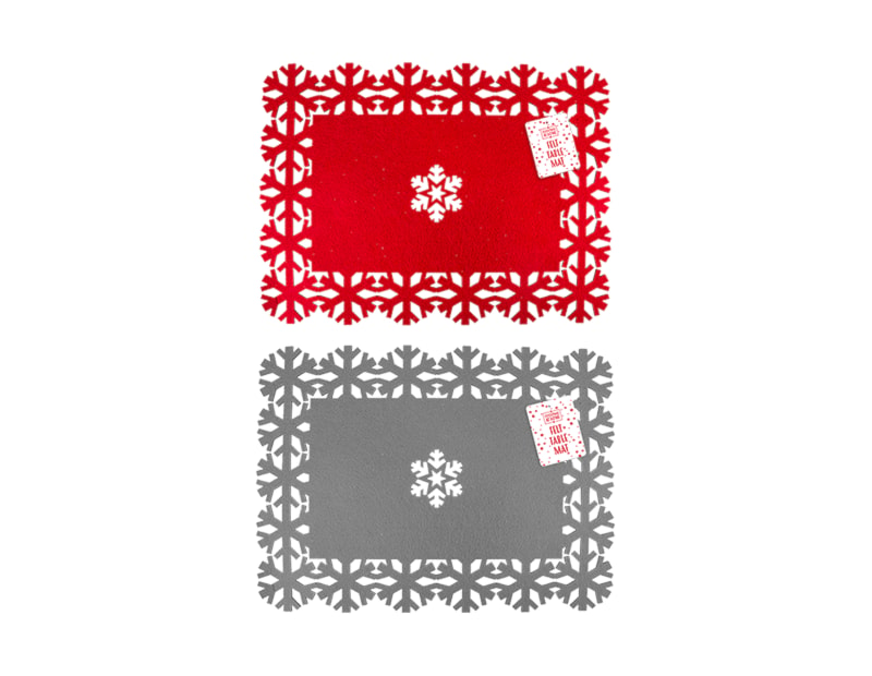 Wholesale Christmas Felt Table Mats | Bulk Buy Christmas Homeware