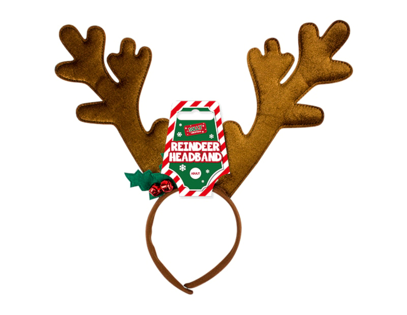 Wholesale Christmas Reindeer Antlers Headband | Bulk Buy Christmas Dress Up