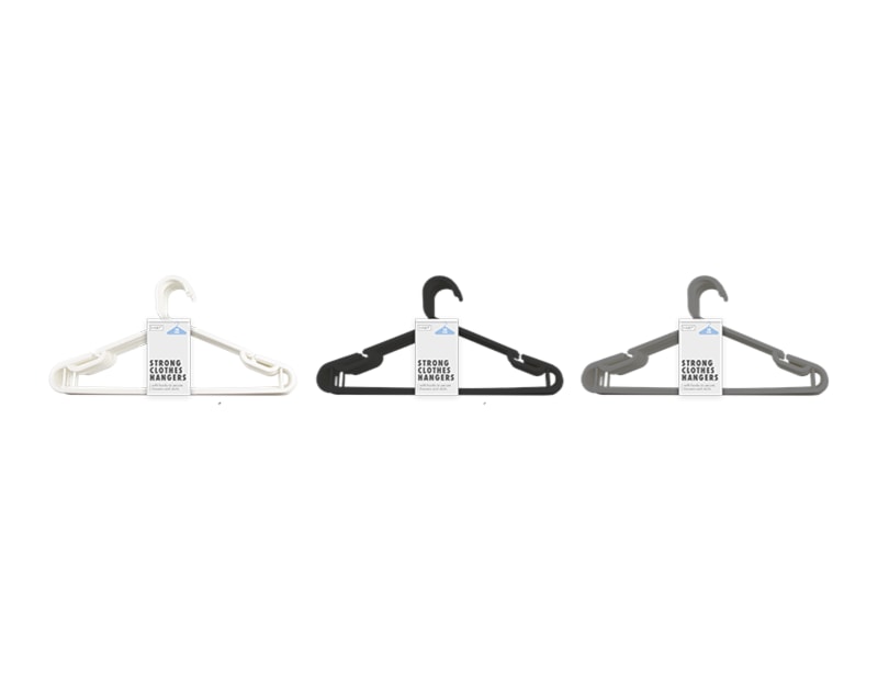 Wholesale Strong Clothes Hangers 10pk - Gem imports