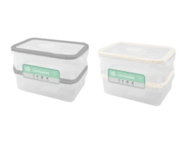 Wholesale Clip Lock Containers 450ml 2pk