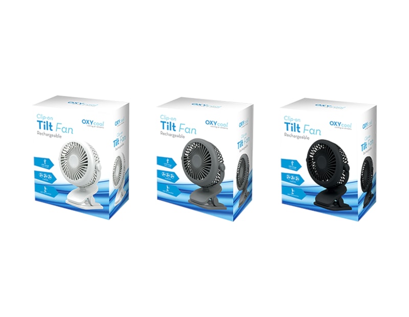 Wholesale Clip-On Tilt Rechargeable Fan