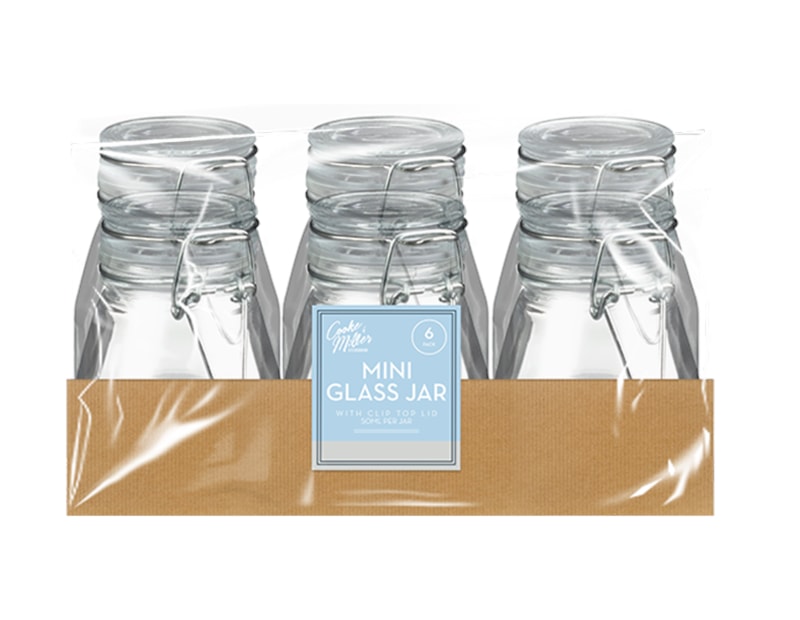 Wholesale Clip Top Jars 6pk