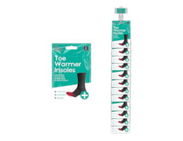 Wholesale Toe Warmer Insoles 2pk With Clip Strip