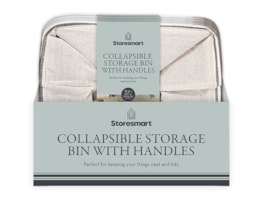 Wholesale Collapsible Fabric Storage Bin with Handles 27X41X31CM CDU