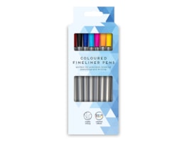 Wholesale Coloured Fine Liner Pens 8pk