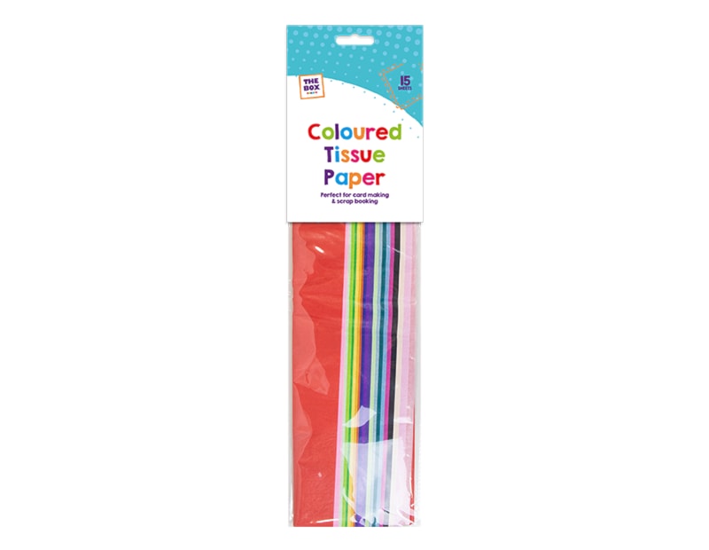 Coloured Tissue Paper 15 Sheets