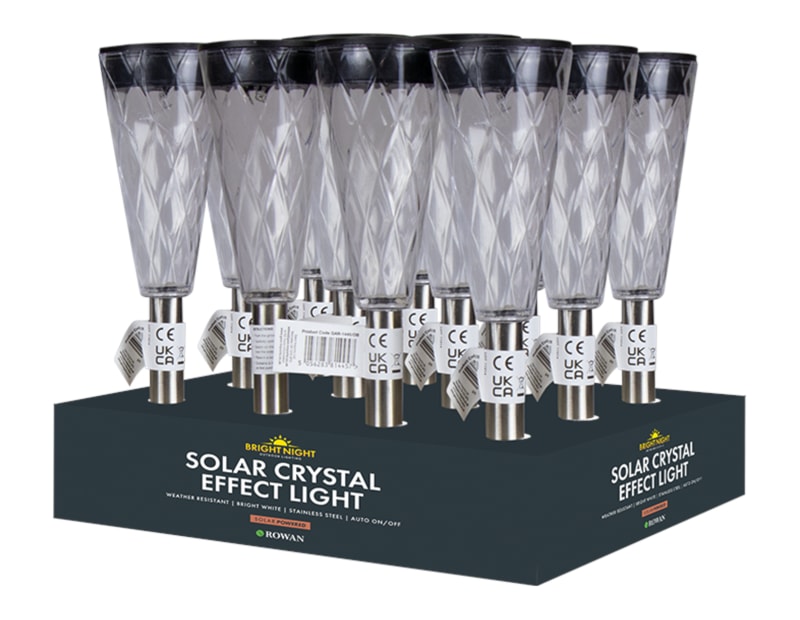 Wholesale Crystal Effect Solar Post Lights