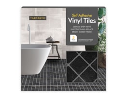 Wholesale Dark Square Adhesive Vinyl Floor Tiles 5pk