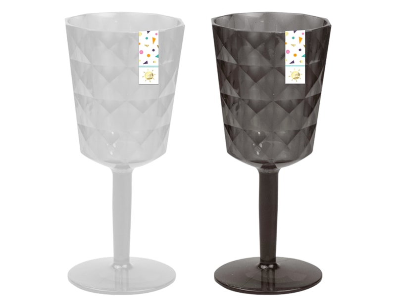 Wholesale Diamond Plastic wine glass | Gem imports Ltd.