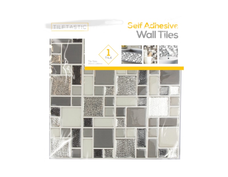 Wholesale Grey Glitter Mosaic Wall Tile Stickers