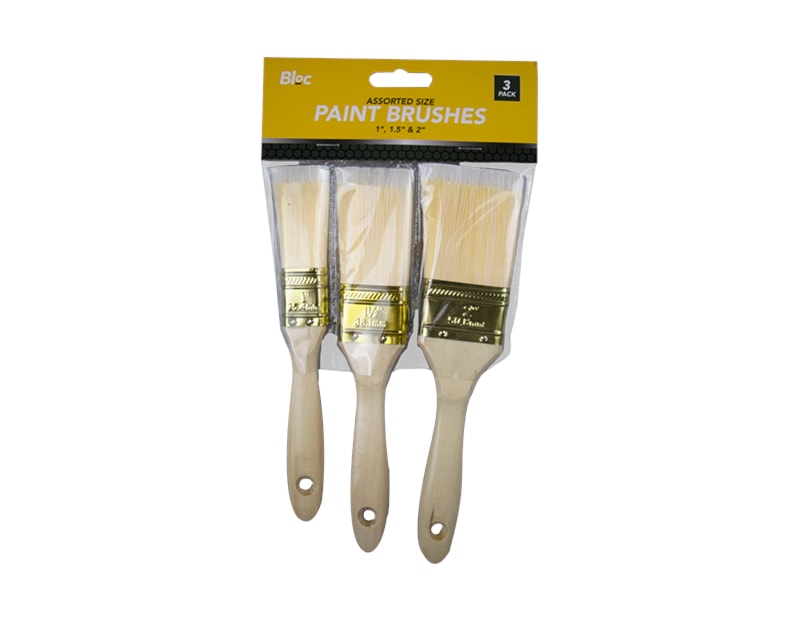 Assorted Paintbrush Set 3pk